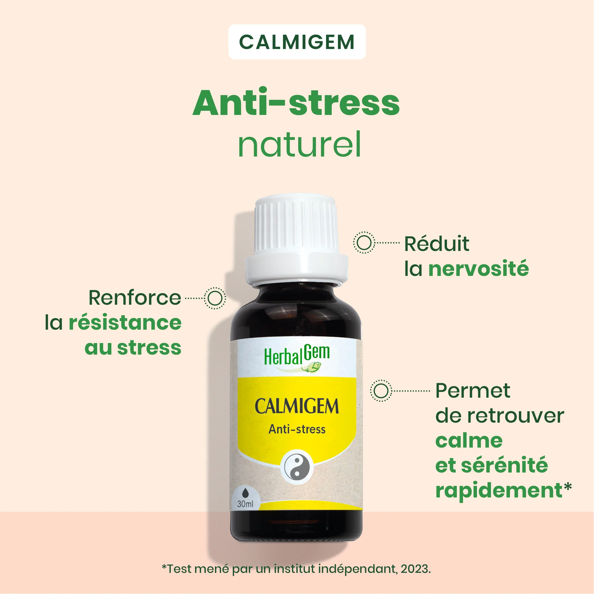 Calmigem - complexe anti-stress - Bio - Image 2
