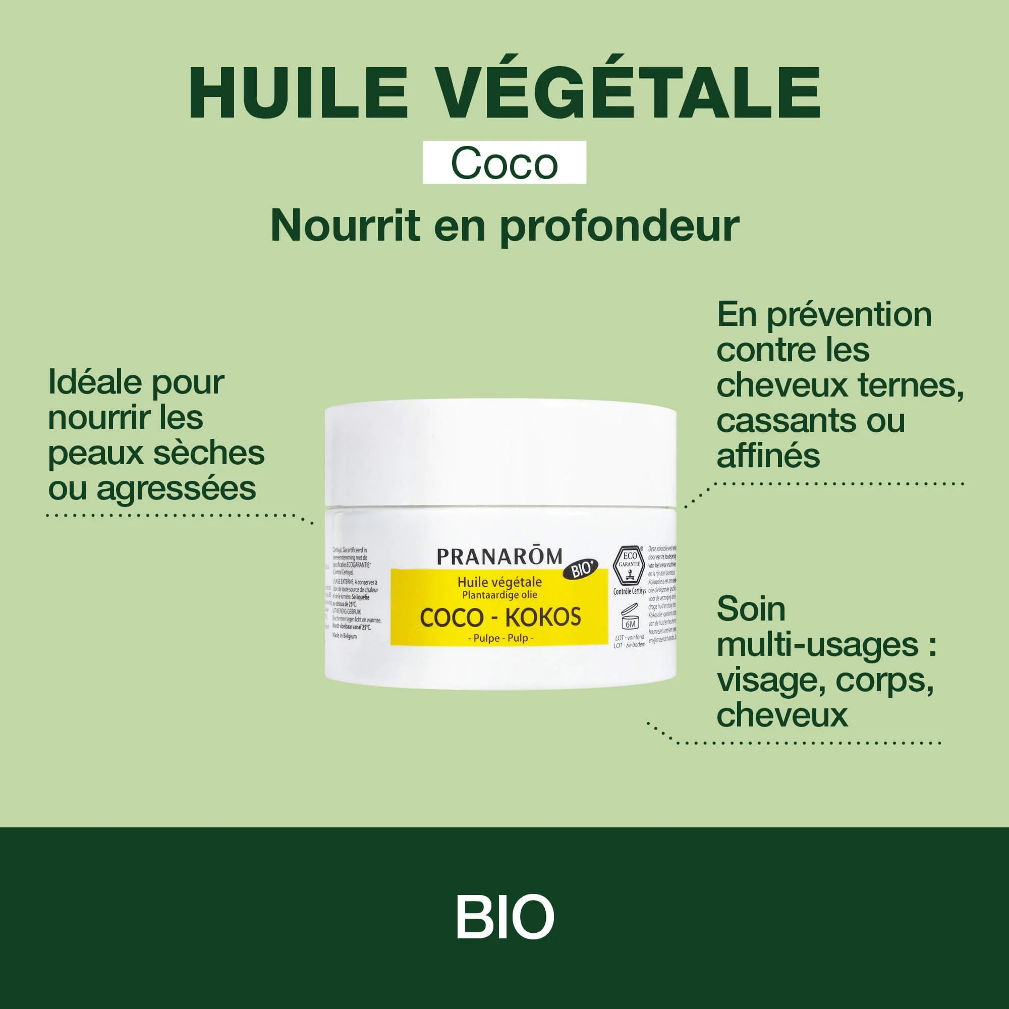 Huile Végétale de Coco - Bio - Image 2