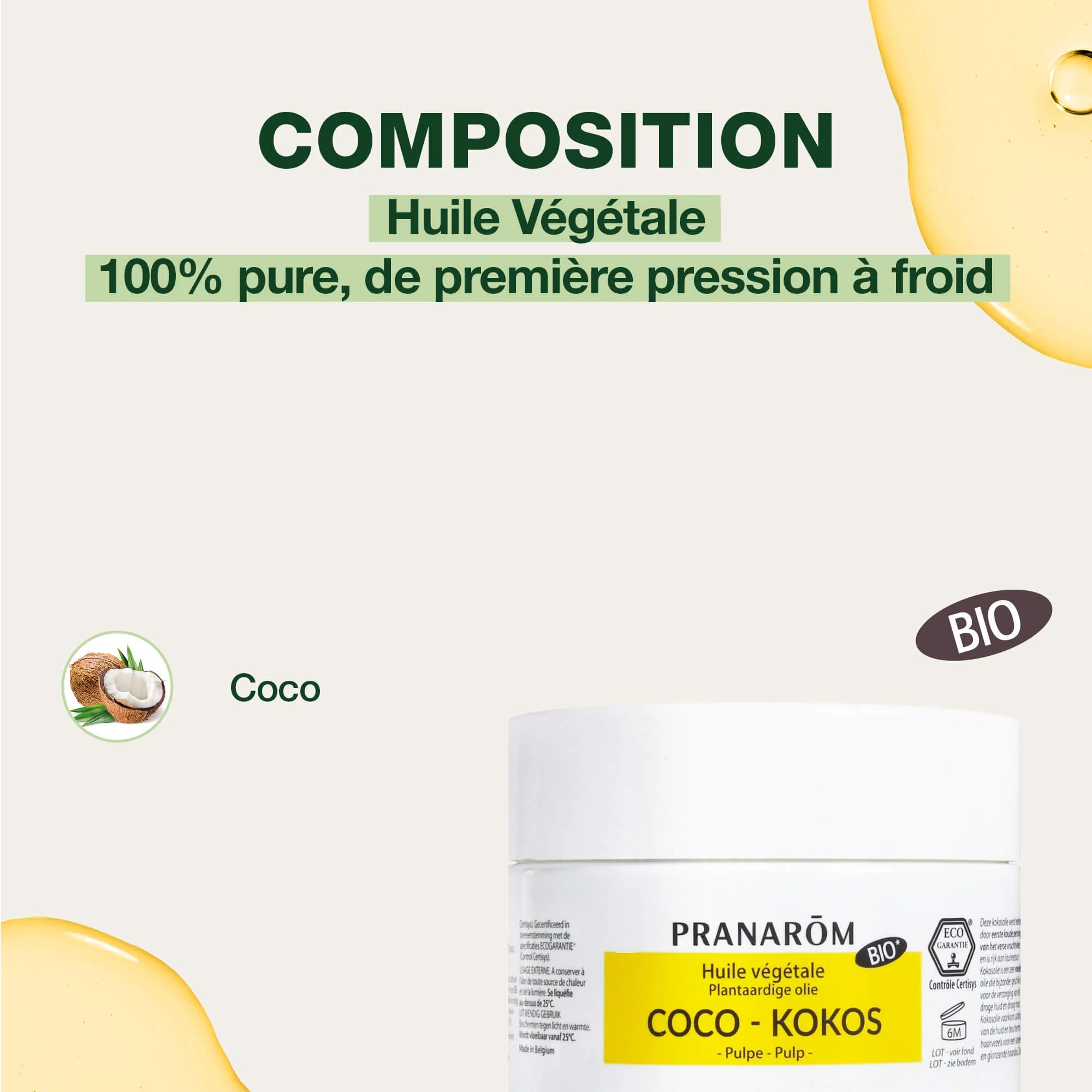 Huile Végétale de Coco - Bio - Image 4