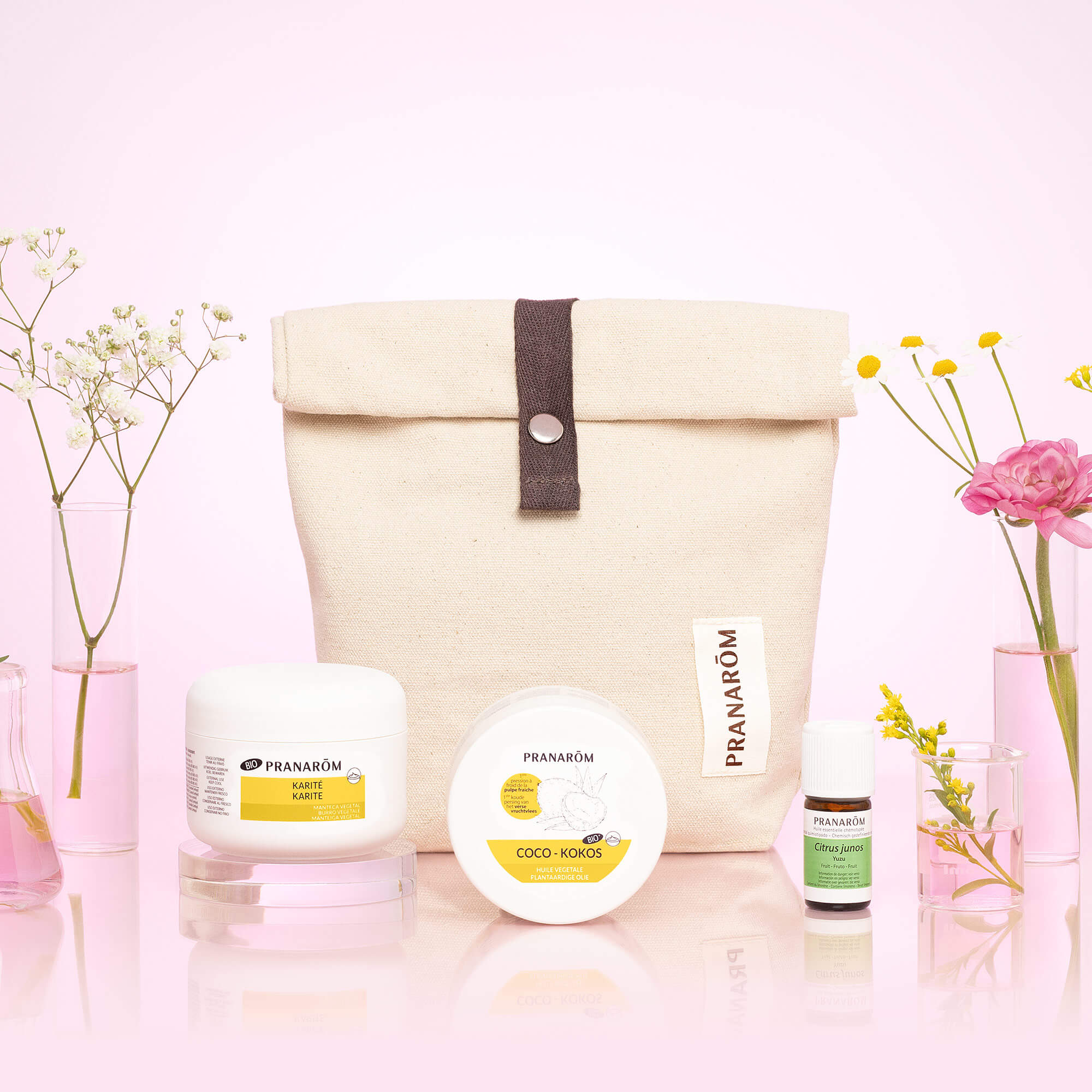 Coffret DIY Baume corps gourmand au Yuzu et Coco - Trousse offerte - Image 2