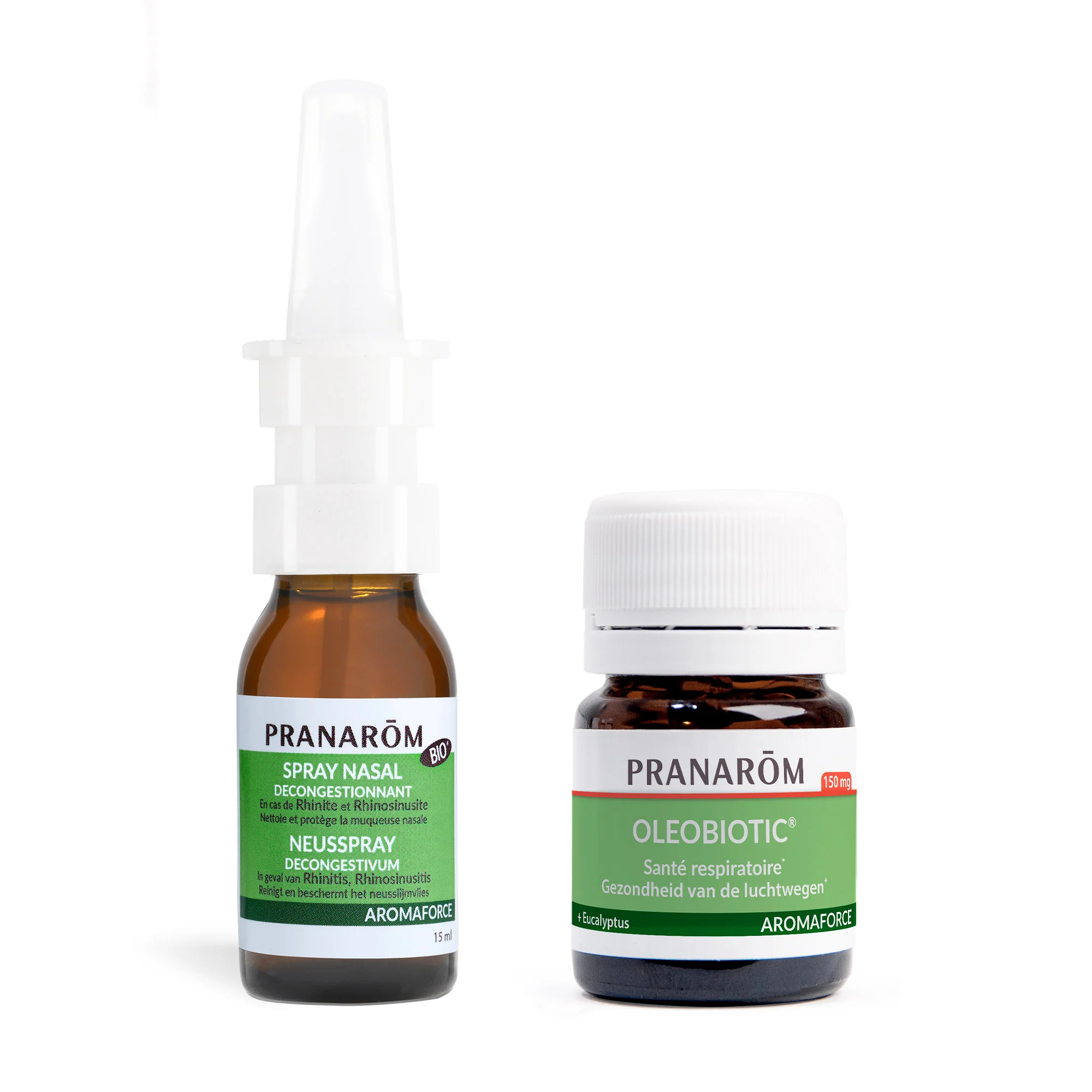 Duo pack respiration aisée : spray nasal + Oleobiotic® santé respiratoire