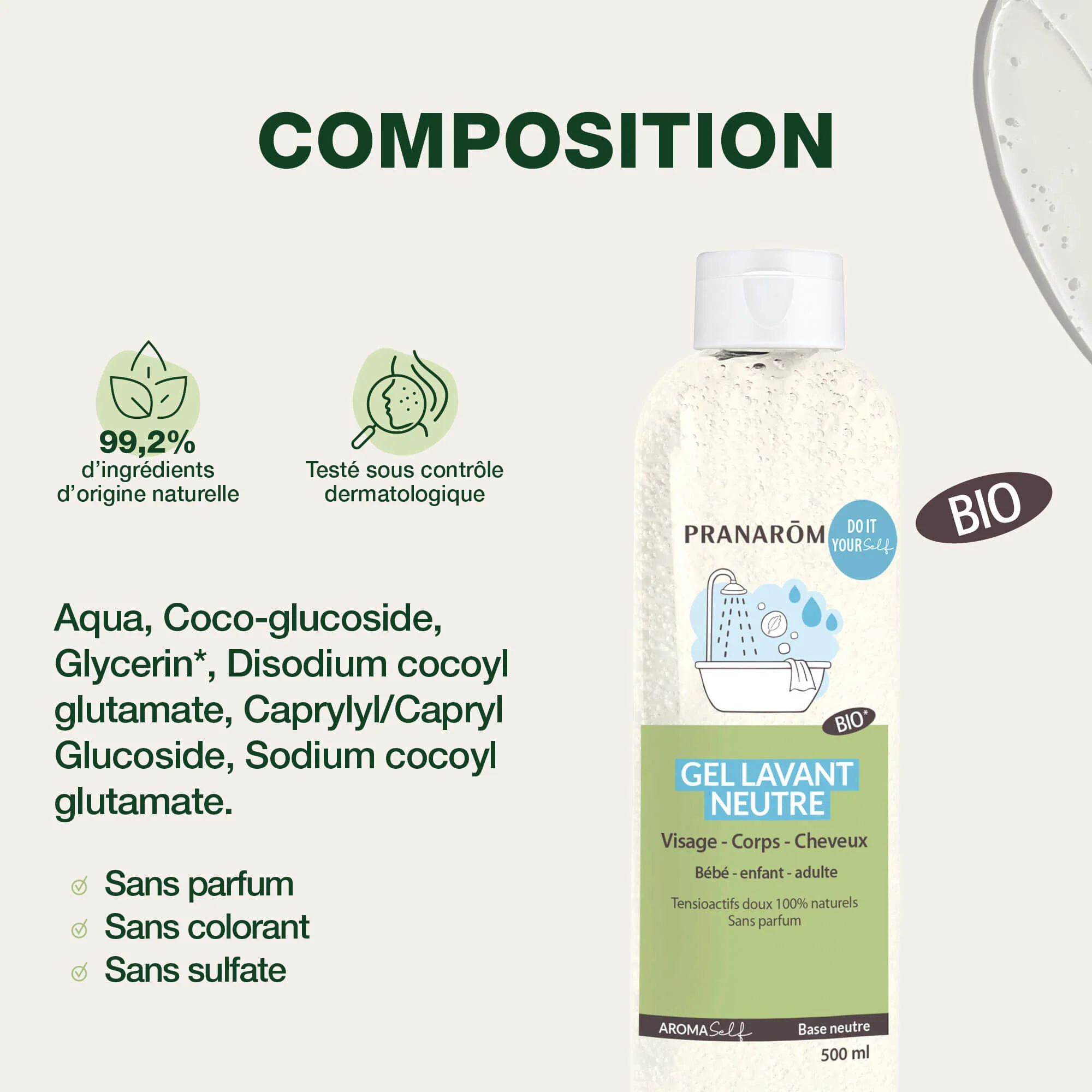 Gel lavant neutre - Bio - Image 3