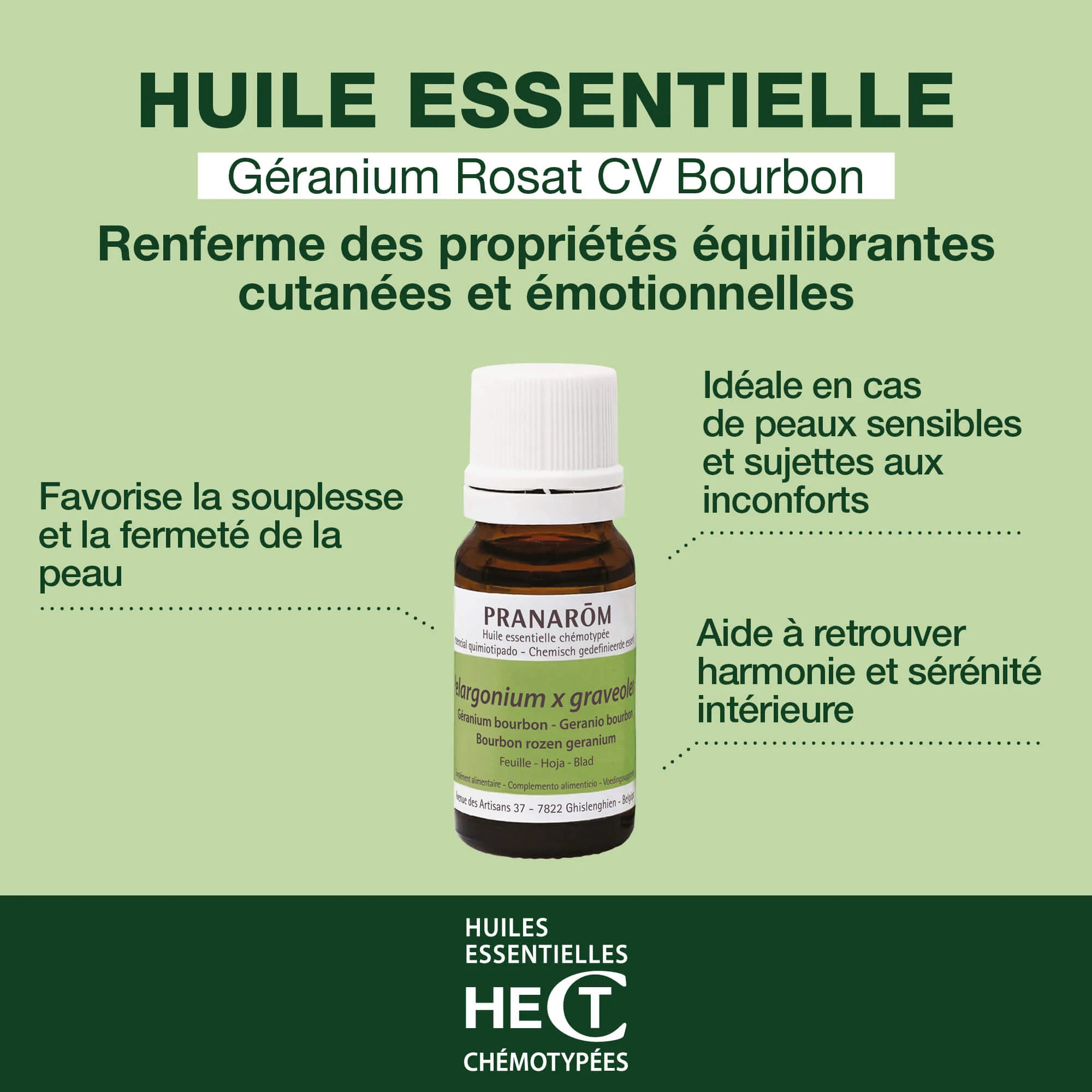 Huile Essentielle de Géranium rosat cv bourbon - Image 2