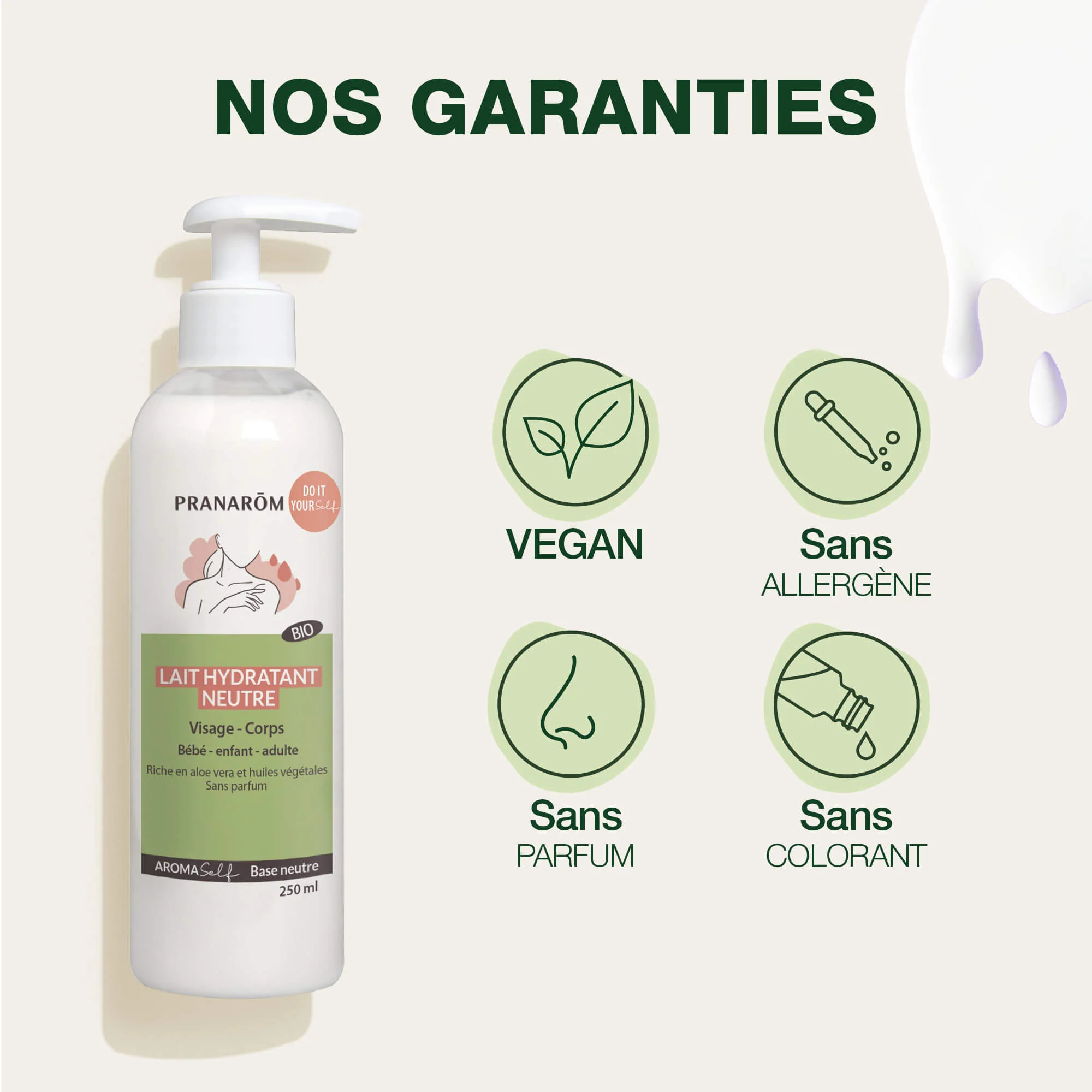 Lait hydratant neutre - Bio - Image 4