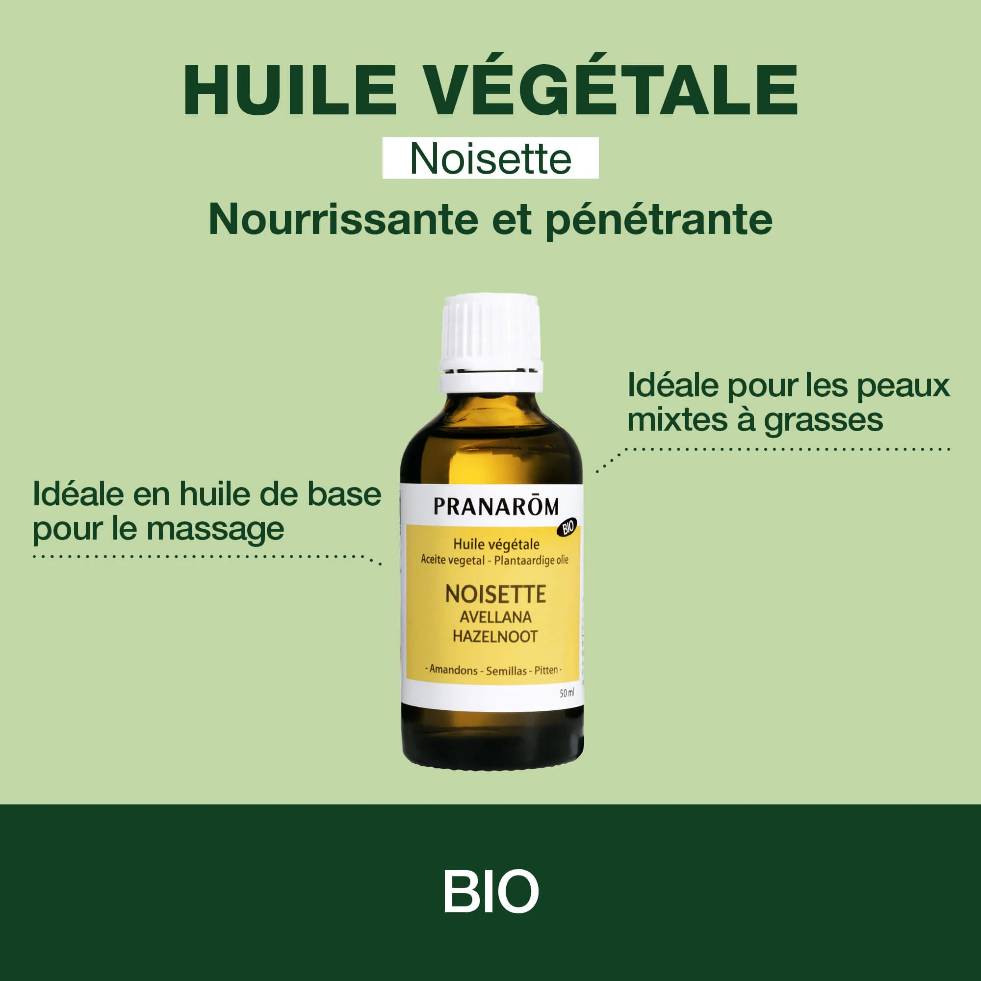 Huile Végétale de Noisette - Bio - Image 2