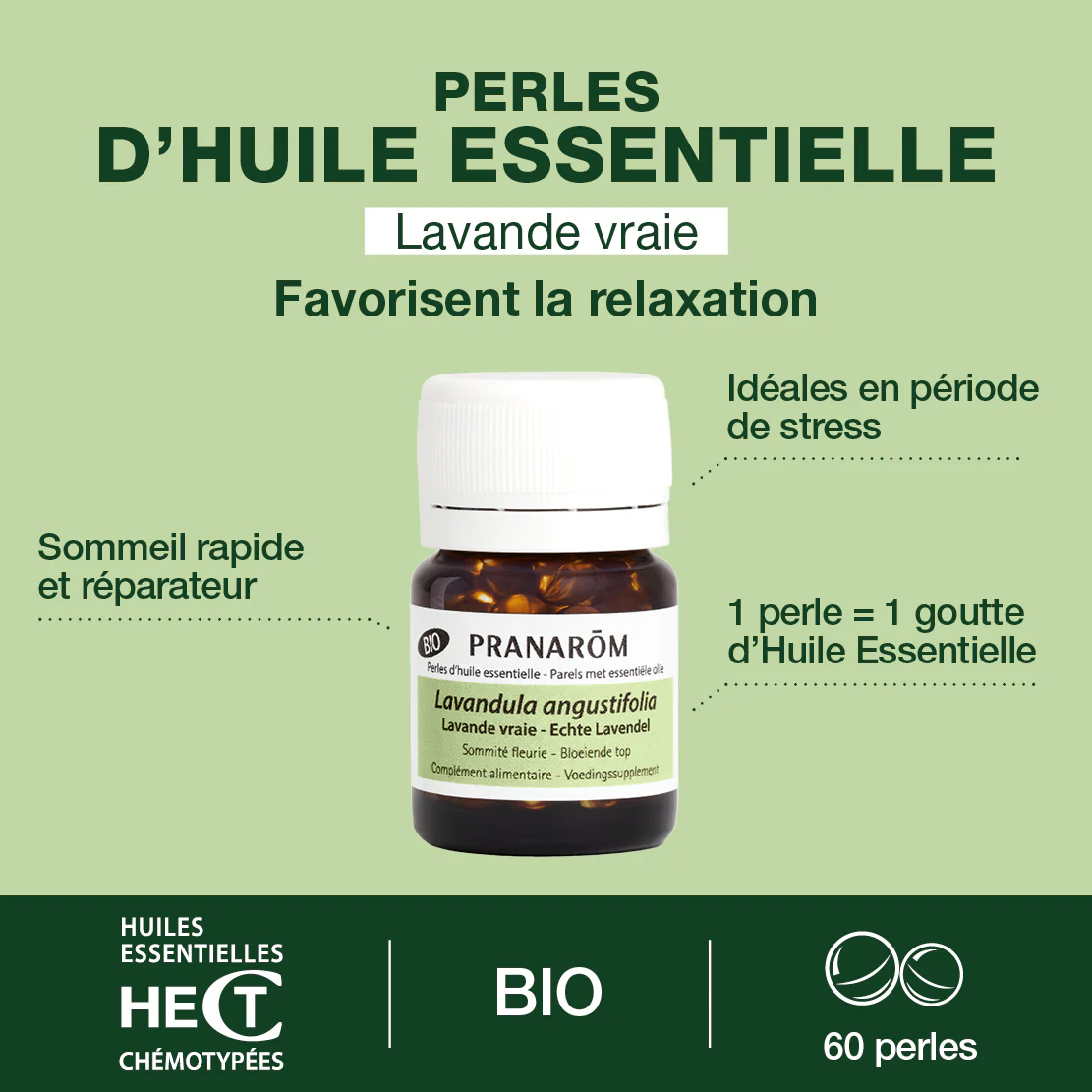 Perles d'Huile Essentielle de Lavande vraie - Bio - Image 2