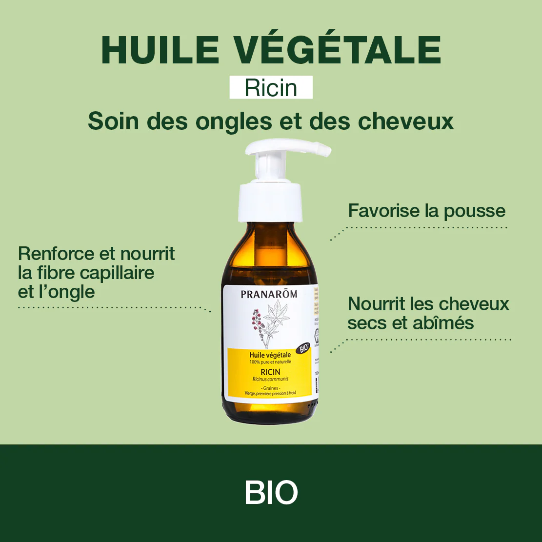 Huile Végétale de Ricin grand format - Bio - Image 2