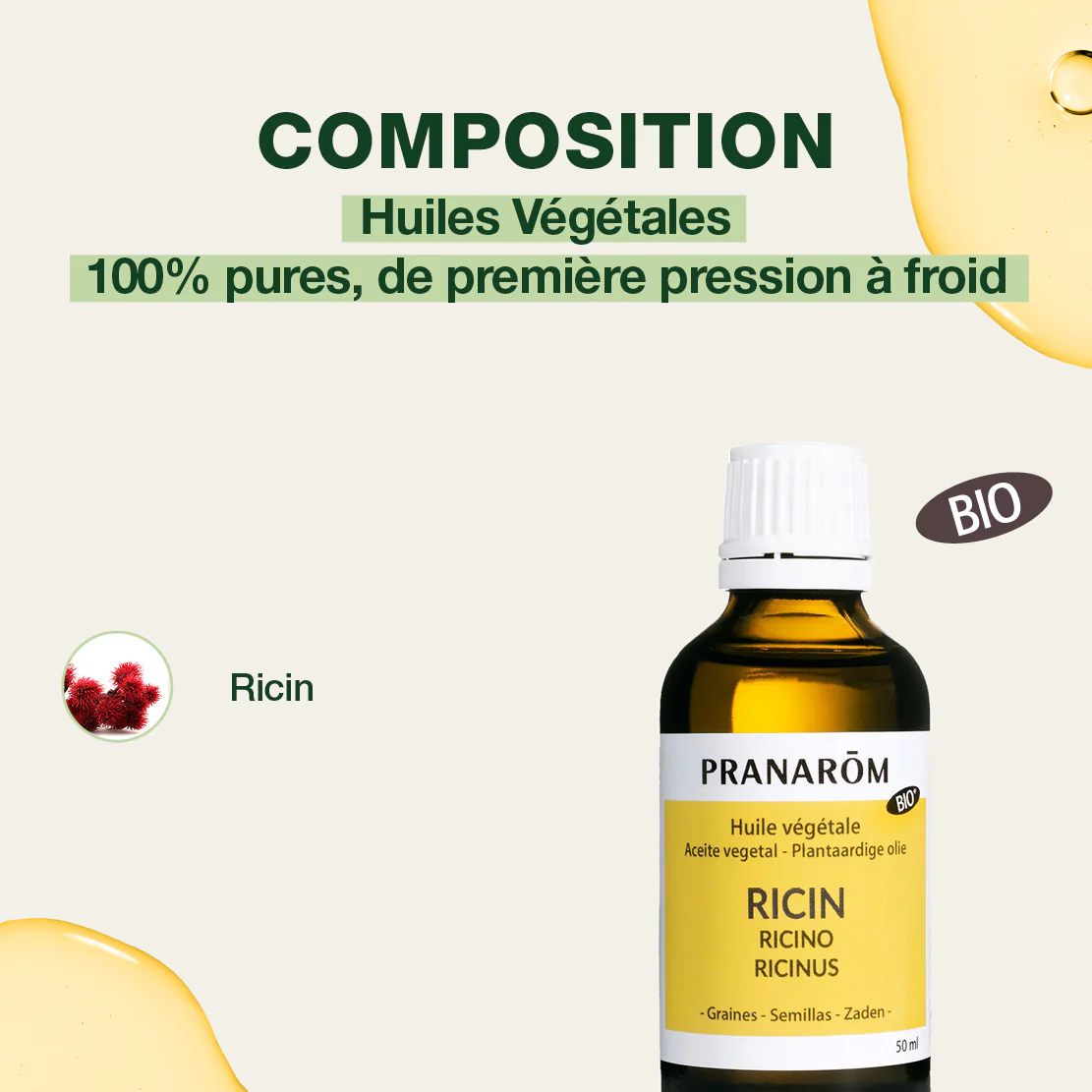 Huile Végétale de Ricin - Bio - Image 4