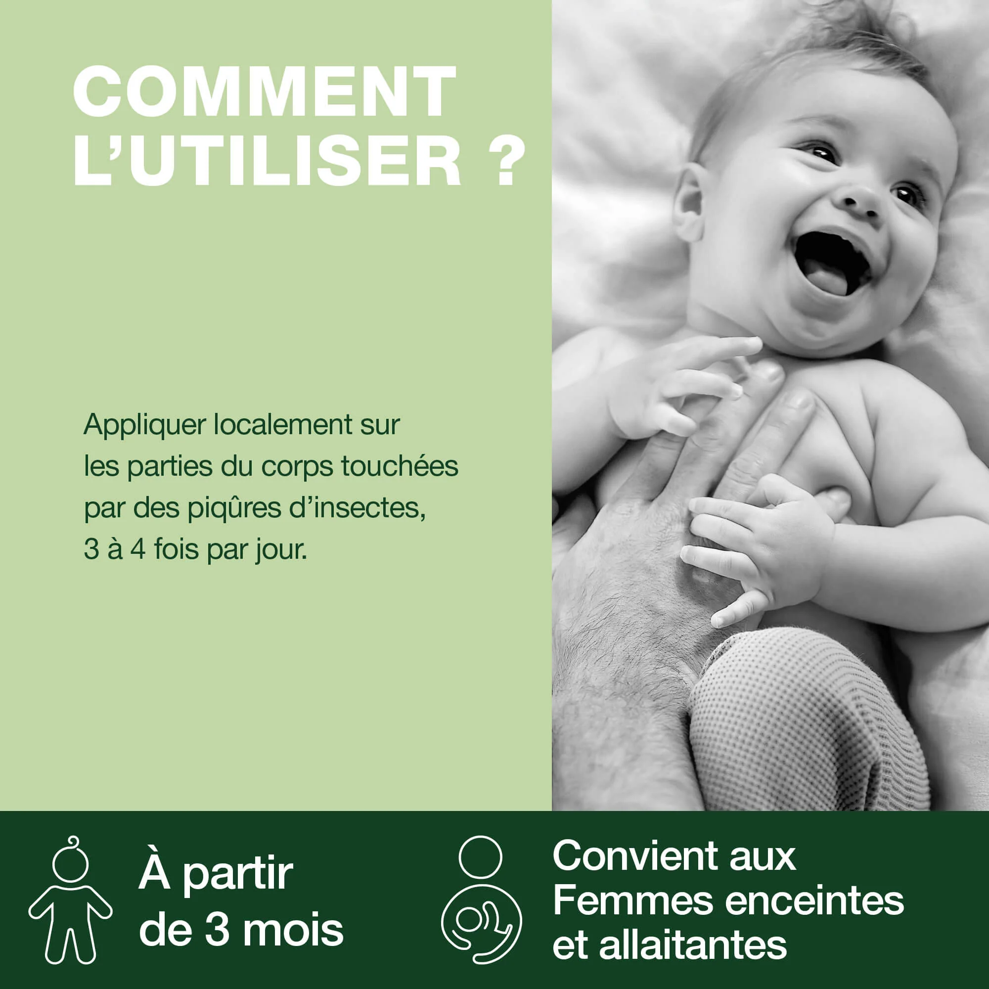 Roller aprÚs piqûres bébé - Bio - Image 3